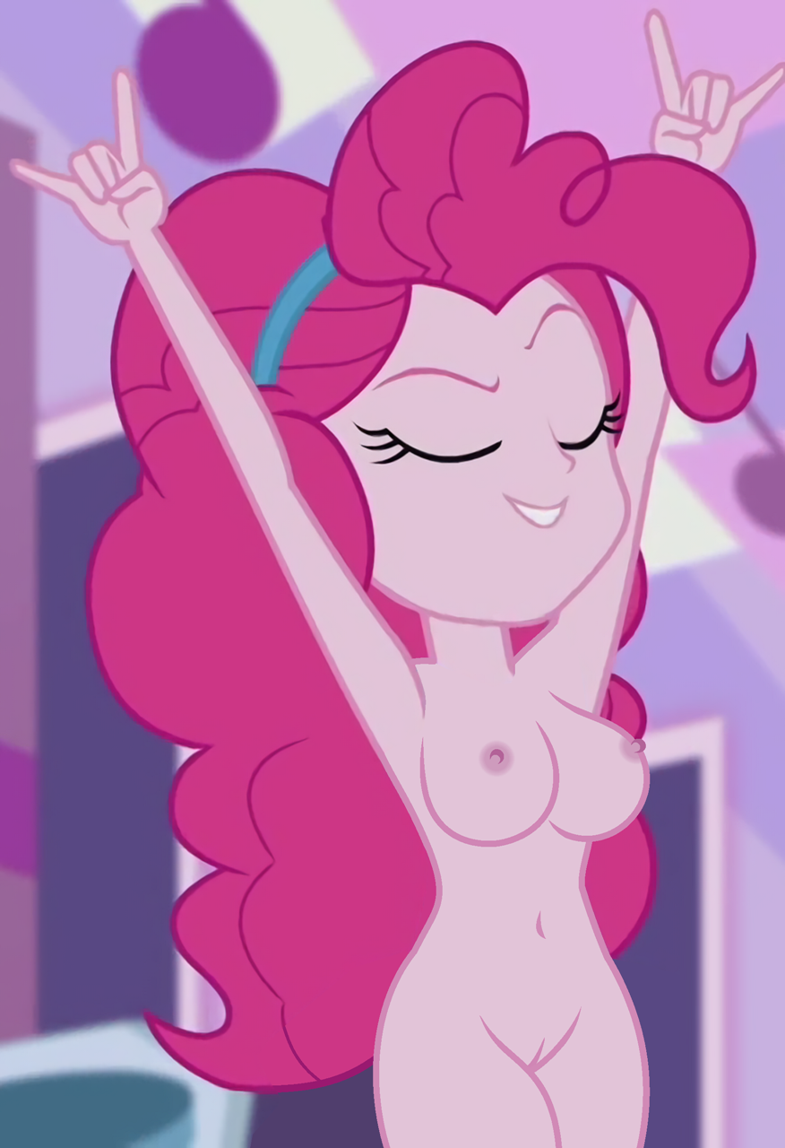 1girls big_breasts Brüste bearbeiten equestria_girls hasbro my_little_pony nackt naked_female pinkie_pie_(eg) pinkie_pie_(mlp) Screenshot