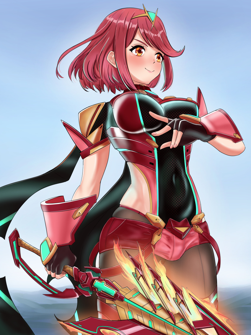 1girl 1girl absurd_res aegis_sword_(xenoblade) verführerisch aqua_gemstone backless_outfit große_brüste schwarze_handschuhe bob_cut brüste chest_jewel bedeckt_nabel drop_earrings ohrringe fingerless_gloves handschuhe heroine high_resholdingholding_swordholding_weaponimpossible_clothesschmuck micro_shorts milf neon_trim nintendo strumpfhose pantyhose_under_shorts red_eyes red_hair rot _shorts short_hair short_shorts short_sleeves shorts skindentation strümpfe swept_bangs schwert thighhighs_over_pantyhose tiara timosan v-förmige_augenbrauen Waffe xenoblade_(serie) xenoblade_chronicles_2