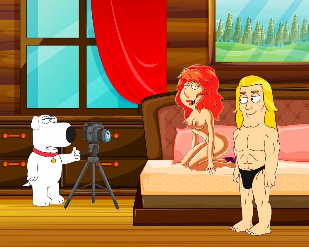 Arsch Brüste brian_griffin erect_nipples Family_guy knien lois_griffin nackte Oberschenkel