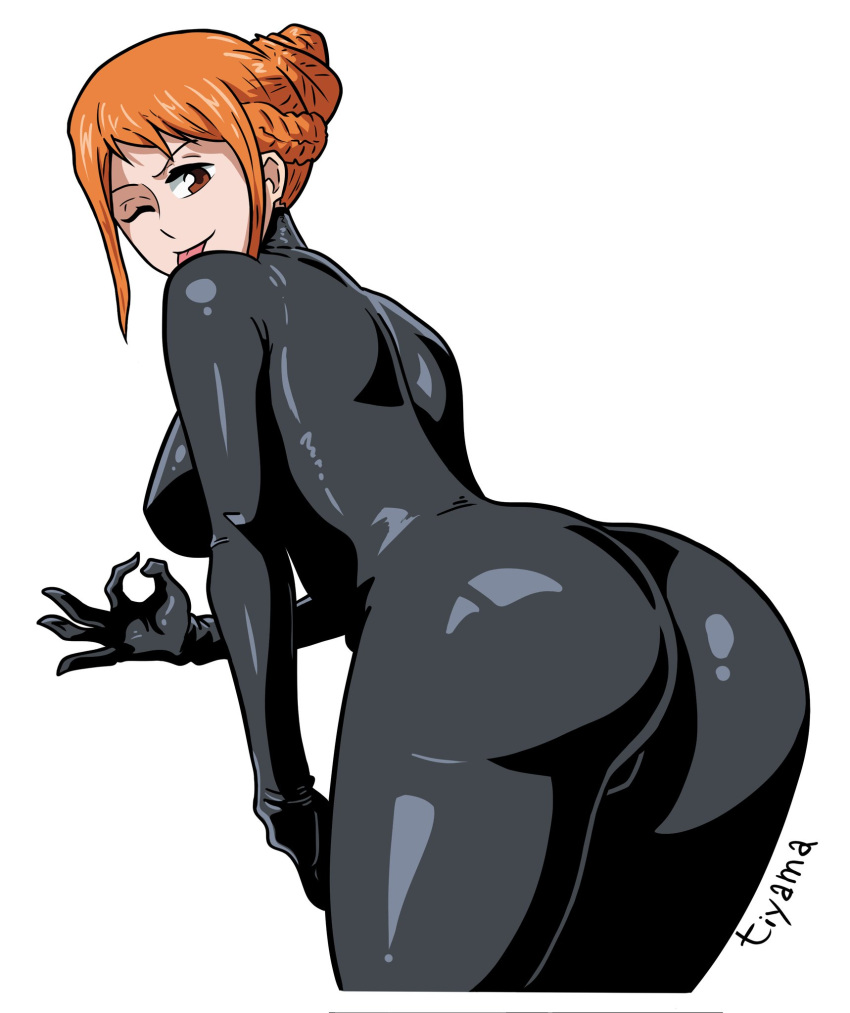 artist_request ass ass_focus haar_ornament handjob_geste langes_haar reife_frau nami_(one_piece) one_piece orange_hair pervers pervers_weiblich sex_invitation sexuell_suggestiv tiyama