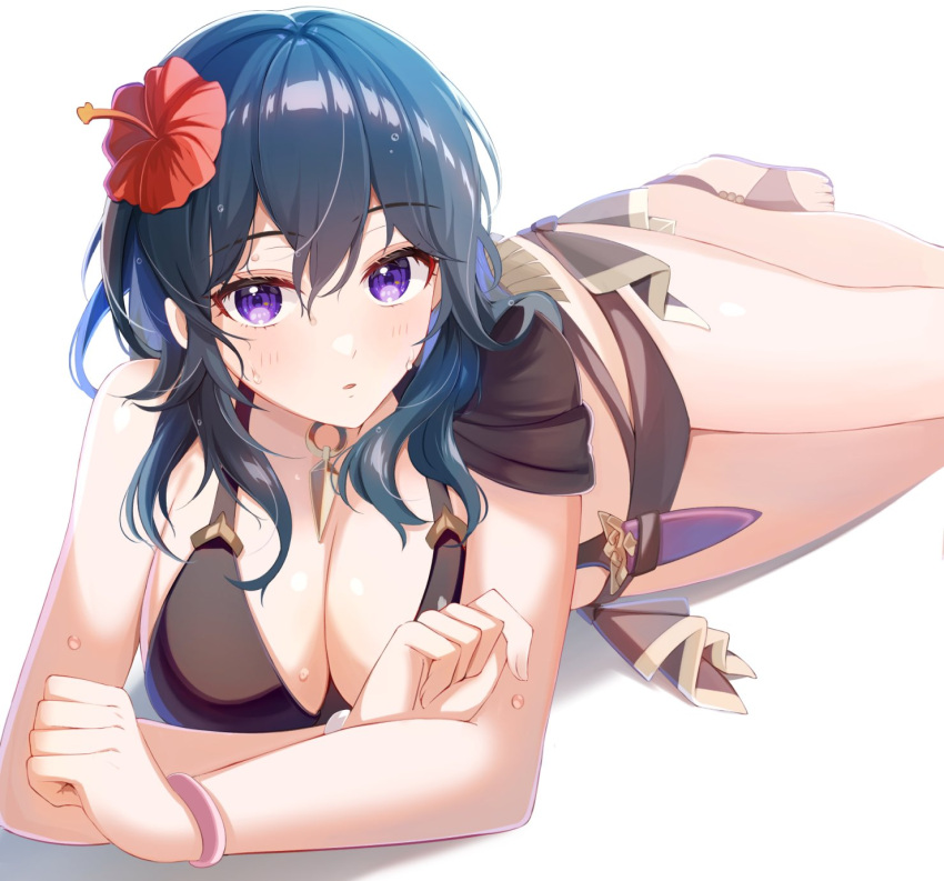 1Mädchen verführerisch alternatives_Kostüm nackte_Arme nackte_Schultern große_Brüste Bikini schwarzer_Bikini schwarzer_Badeanzug blaue_Augen byleth_(fire_emblem) byleth_(fire_emblem)_(weiblich) byleth_(summer)_(fire_emblem)_(weiblich) Dekolleté-Kommentar nur weiblich_fire_emblem Fire_emblem:_drei_häuser Fire_emblem_heroes Blume high_res long_hair looking_at_viewer nintendoofficial_alternate_costume parted_lips purple_eyes red_flower satoimo_chika simple_background Badeanzug teal_hair Oberschenkel white_background