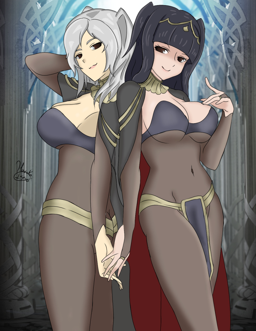 2_Mädchen, verführerisch, alternatives_Kostüm, Brüste, nur weiblich, Fire_emblem, Fire_emblem_awakening, haruka1556, MILF, Nintendo, Pin_up, robin_(fire_emblem) robin_(fire_emblem)_(weiblich) tharja tharja_(fire_emblem) tharja_(fire_emblem)_(cosplay)