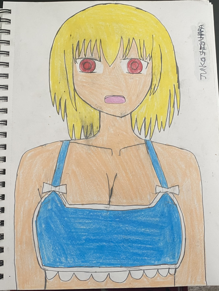 Bikini bikini_top Brüste looking_at_viewer original original_character red_eyes yellow_hair