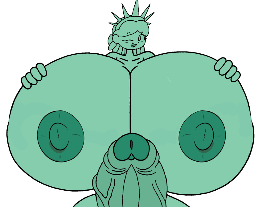 1futa bearfan7634 femboy futa_on_femboy futanari riese glücklich riesiger schwanz hyper_breasts mommy_liberty Smiling_at_viewerstatue_of_liberty tecnicide zwinkert