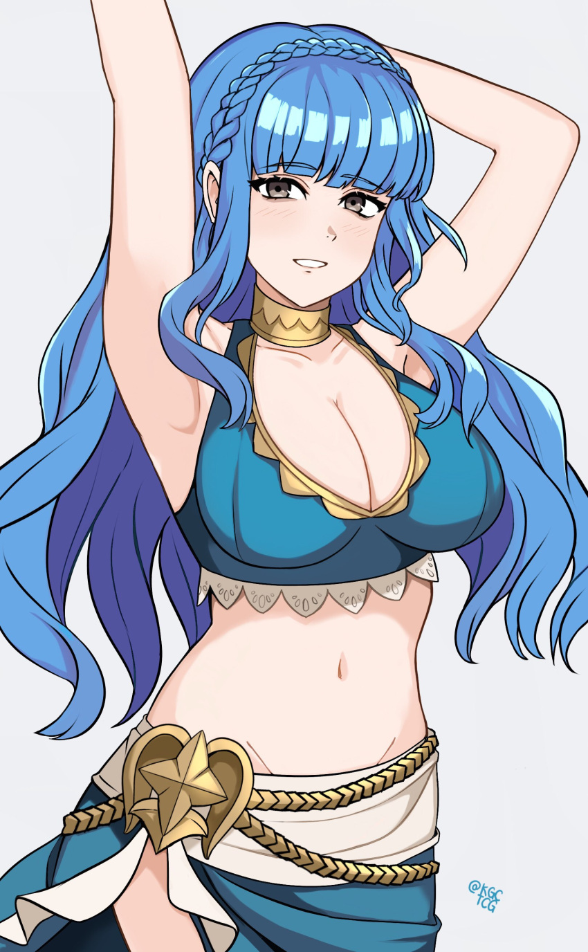 1girl verführerisch Alternative_Kostüm Alternative_Frisur Pony Big_Breasts Bikini Blue_Bikini Blue_Hair Blue_Swimsuit Female_only Fire_emblem Fire_emblem:_Three_Houses Fire_Emblem_Heroes Fire_Emblem_Warriors:_Three_Hopes kgctcg Long_Hair Marianne_von_edmund Nintendo Official_Alternate_Costume Official_Alternative_Frisur Badeanzug