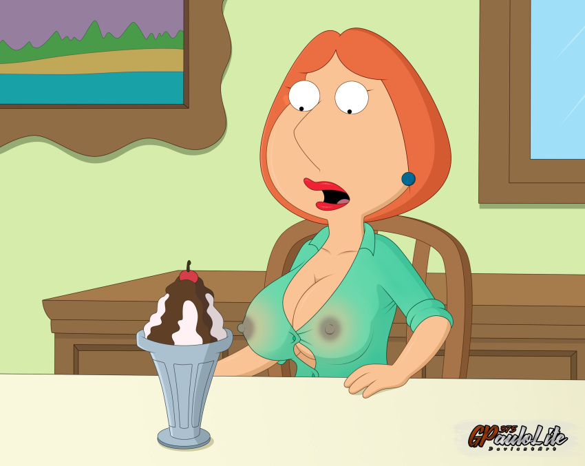 big_breasts bluse erect_nipples Family_guy gp375 lois_griffin durchsichtig