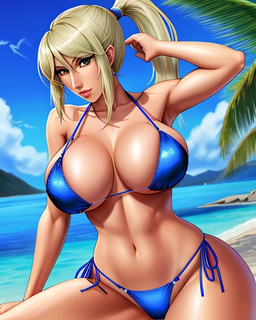 ai_generated Metroid Nintendo Samus_aran Waifu Zero_Suit