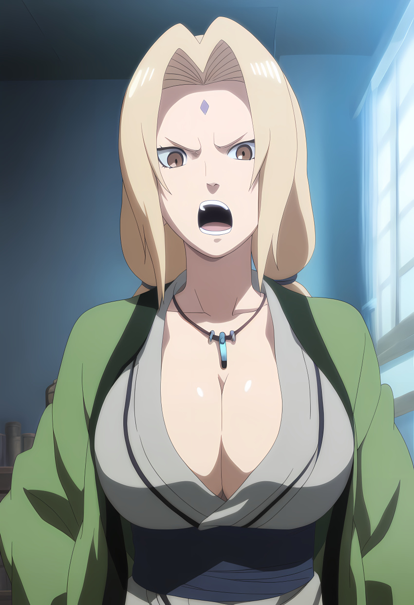 1girl ai_generated ainpai ass_grab große_brüste blonde_haare brust braune_augen hochauflösend lange_haare reif reife_frau naruto patreon patreon_bezahlt patreon_belohnung solo_weiblich stabile_diffusion tsunade