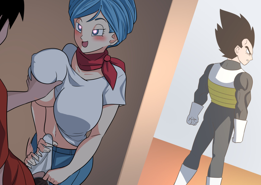 1 Mädchen 1 Mädchen 2 Jungs attraktiv schöne Frau schön große Brüste Schlampe blaue Haare Bodysuit Brüste Bulma Betrug (Beziehung) Dragon Ball Dragon Ball Super Erektion aufgeregt aufgeregt wegen Sex Exhibitionismus weiblicher Fokus weiblicher Perverser weibliche POV weibliches Schamhaar weiblicher Sub Domina Handjob Handjob-Geste Nutte Masturbation Penis perfekt Perfektion Perverser Prostituierte Prostitution provozierend provokativ Muschi Sexeinladung sexuell anzüglich kurze Haare Unterwerfung Vegeta